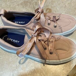 Sperry Women's Pink Canvas Athletic Shoes